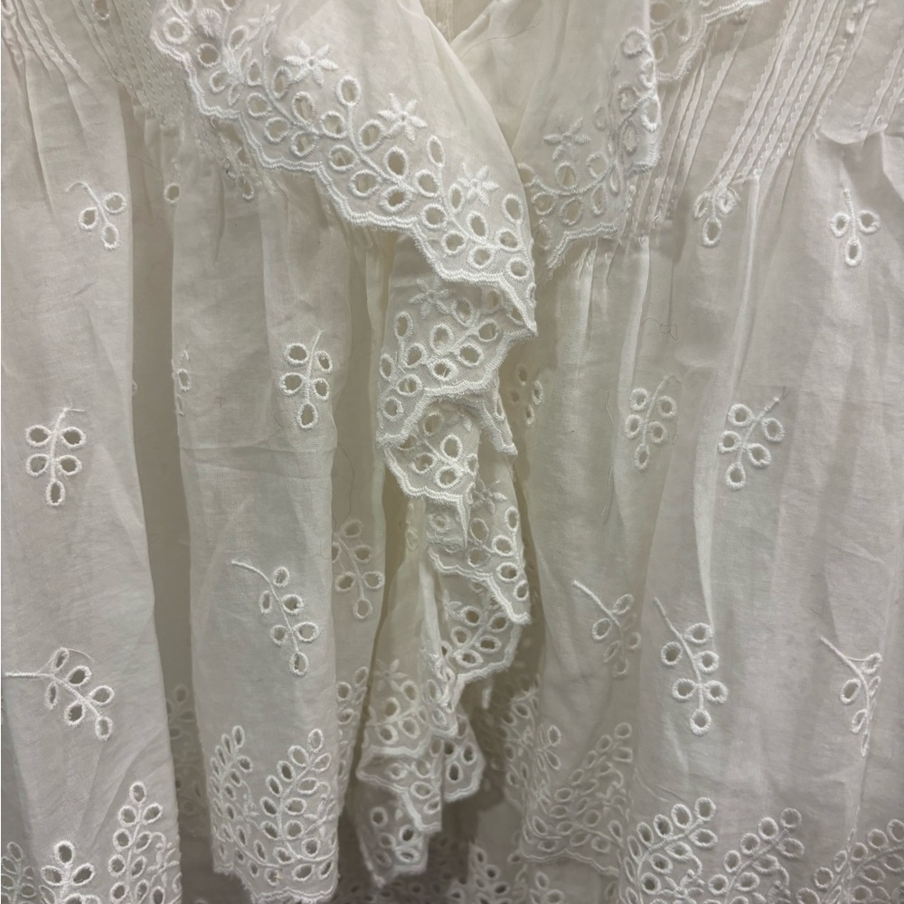 Doen Henri Top in Eyelet Salt - Picture 5 of 6